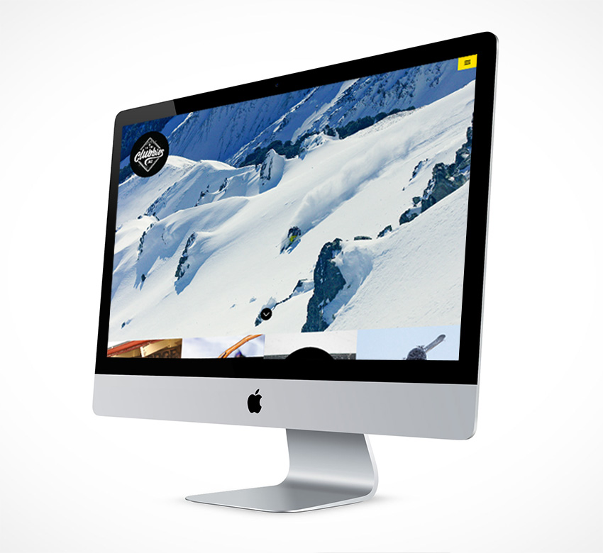 Ski The Clubbies Responsive Website Desktop